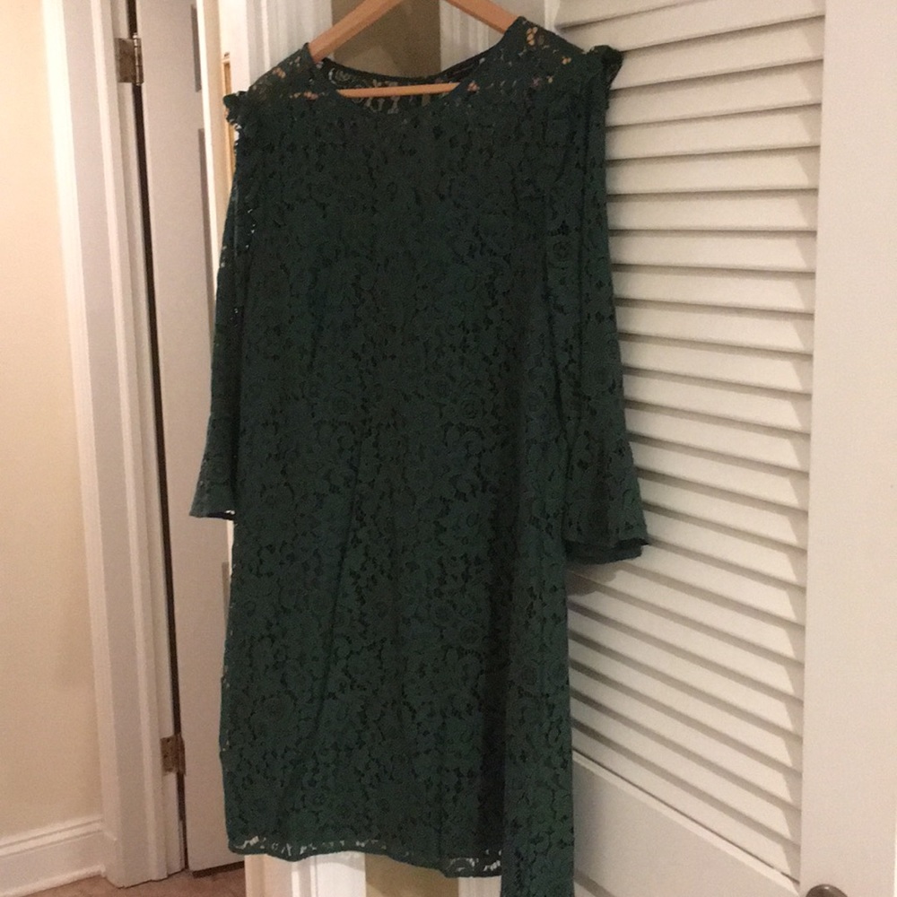 Bell Sleeve Lace Dress